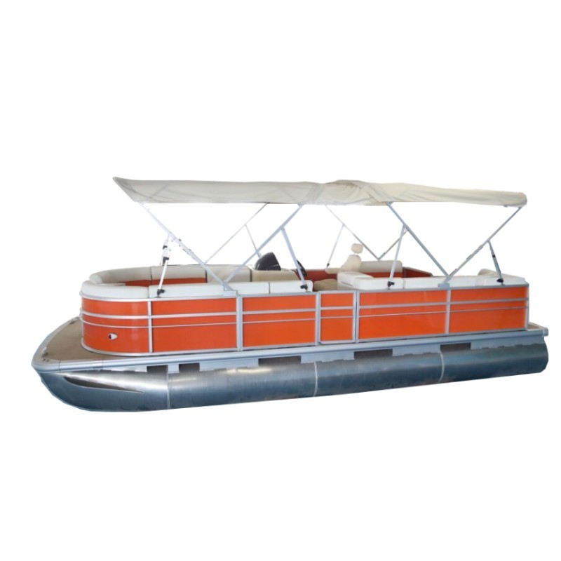 New Trend Party Leisure Ships House boat 14-30ft Sport Speed Boat Aluminum Luxury Pontoon Boat For Sale