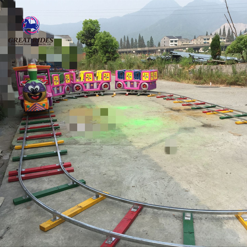 cheap funfair kiddie games electric mini track train rides for sale