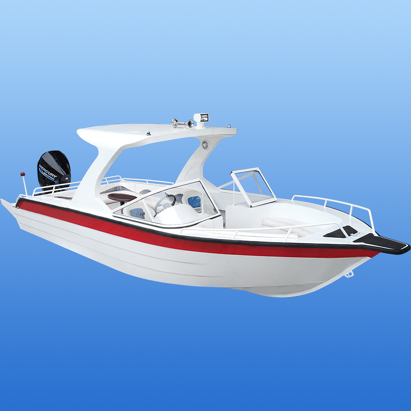 24ft/7.3M Professional Aluminum Fishing Leisure Speedboat Comfortable Functionality Boats With Best Prices