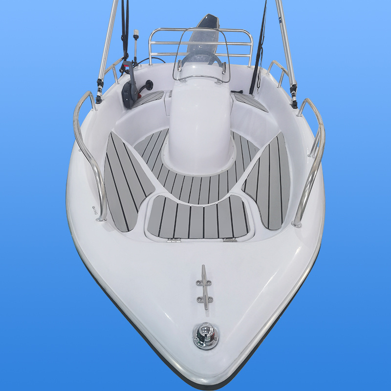 High quality 3.6m fiberglass speed fishing sea boat optional outboard engine speed leisure boat for sale