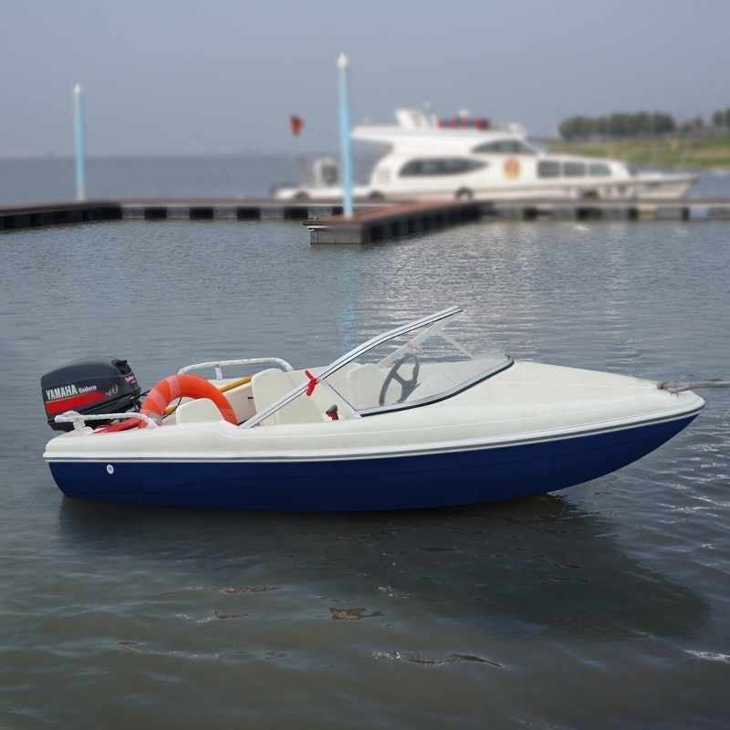 Stock 3.9m Fiberglass High Speed Boat Motor Jet Boat With CE Certification Without Outboard Motor