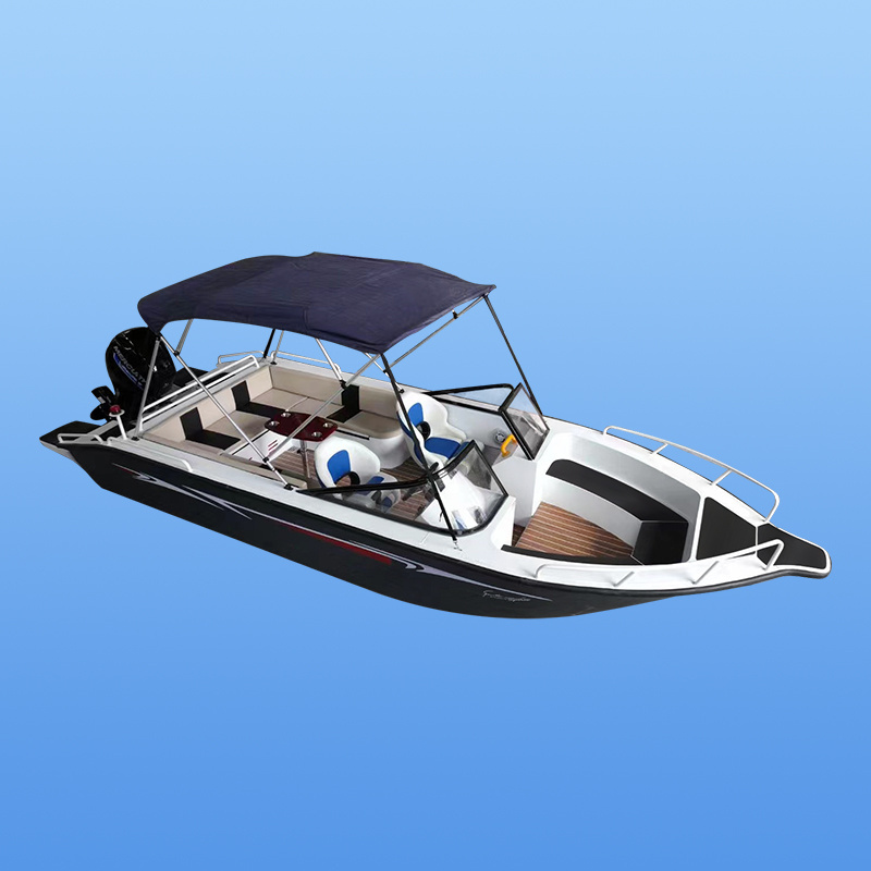 Summer Hot Sale 5.8m 19ft yacht Luxury Speed Boat 580 Aluminium Open Fishing Boat for Sale