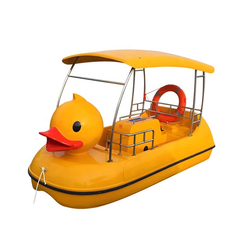 New Style Amusement four person water boat duck Pedal Boat water bike pedal boat for sale