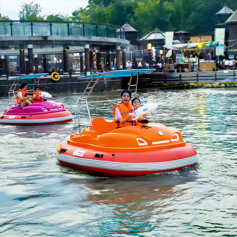 Water Play Equipment Electric Motor Bumper Boat With Water Gun Water Bumper Boat For Sale