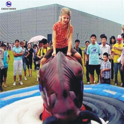 Inflatable entertainment game machine mechanical bull riding for sale