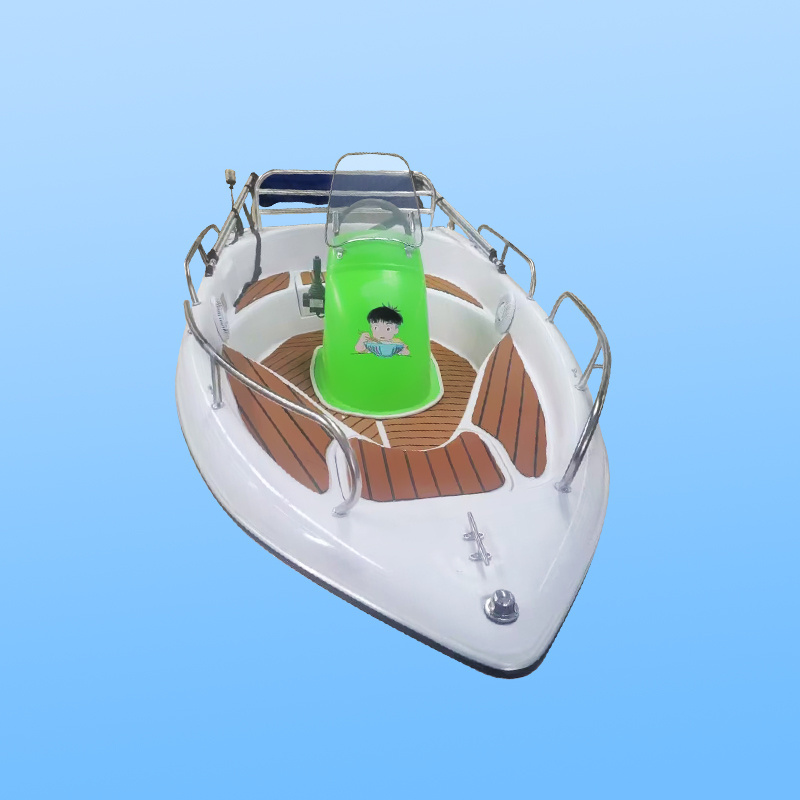 4 seats high quality fiberglass luxury speedboat with fiber central control for sale