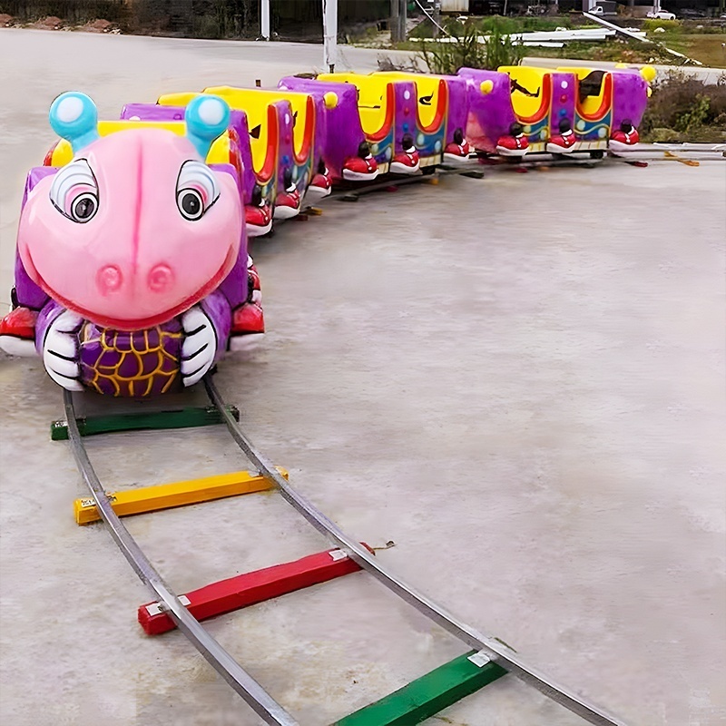 Zhengzhou Great Amusement Rides kiddie games ant theme mini track train for sale