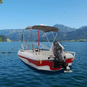 High Quality Mini Speed Boat Small 5.18m/17ft Fiberglass Boat 6 Passengers Fishing Boat Without Engine