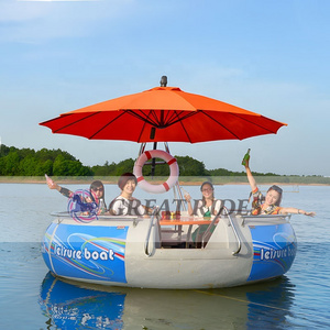 Electric Party Barbecue Bubble Boat BBQ Round Boat With Bluetooth Speaker