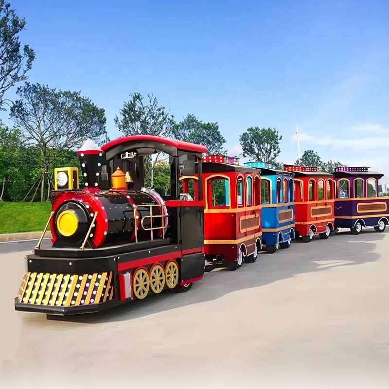 Cheap Outdoor Amusement Park Facilities Indoor Shopping Mall Rides Kiddie Games Electric Mini Trackless Train ride For Sale