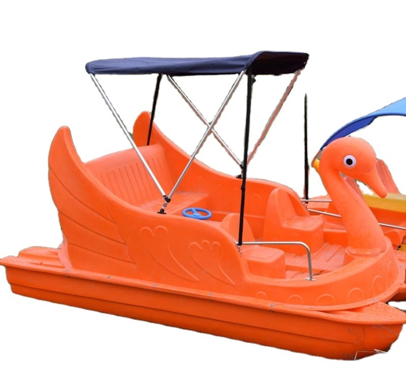 kids water bike pedal boat water kids paddle boat PE swan pedal boat for sea