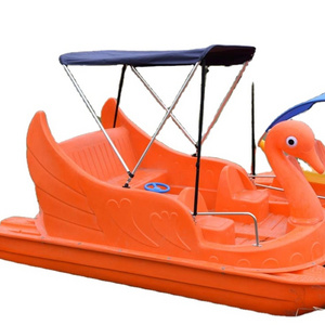 kids water bike pedal boat water kids paddle boat PE swan pedal boat for sea