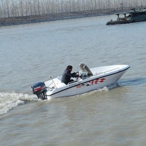 Promotion 13.8ft Fiberglass hull Boat 4.2m Speed Boat Without Motor And Trailer For Sale