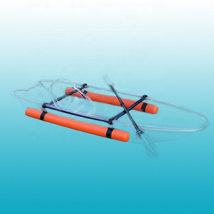 transparent 2 seater kayak with electric trolling motor hot selling peddle drive for kayak