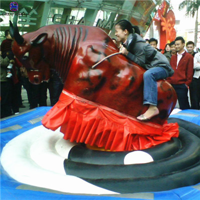 Inflatable entertainment game machine mechanical bull riding for sale