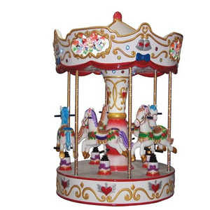 Hot Selling Swing Backyard Portable Amusement Park Ride Small Merry Go Round Kids Ride Carousel Horse For Sale