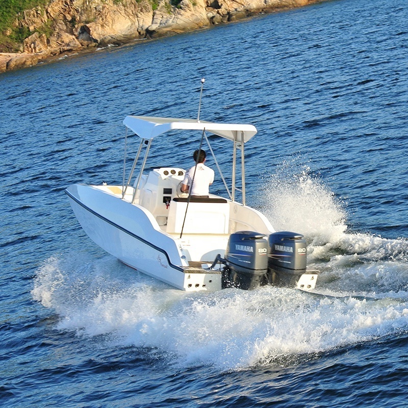 6.7m Sports Speed Boat and Yacht Price Twin Motors Luxury Fishing Yacht for Sale