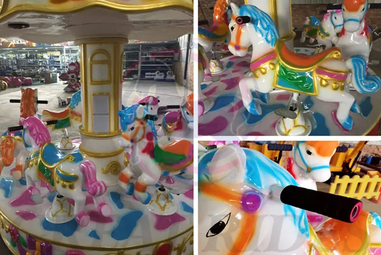 Good Item Shopping Mall Indoor Kids Mini Rotary Carousel Rides Fun Park Kiddie Rides Coin Operated Merry Go Round Horses