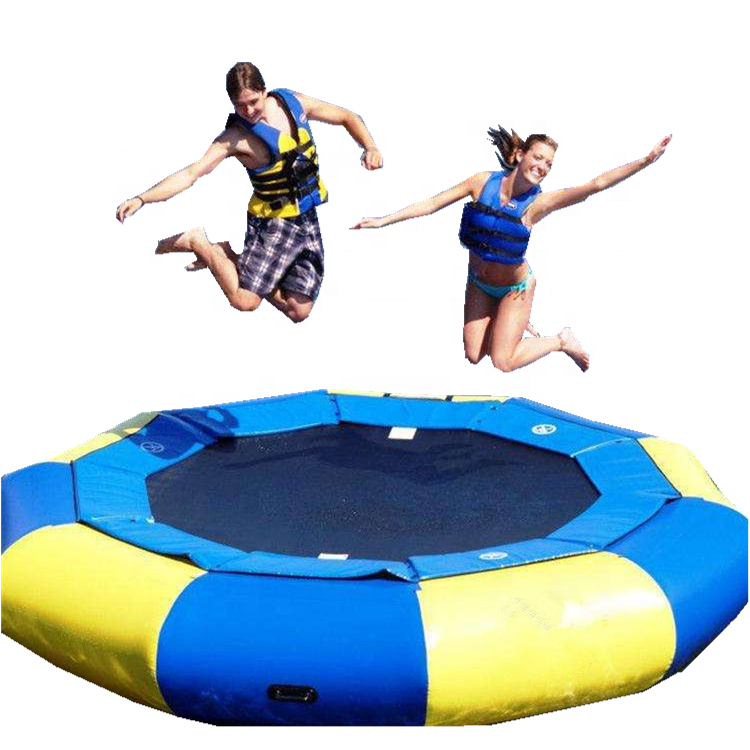 Mini Commercial Water Park Inflatable Trampoline with Slide Cheap Water Island Floating Park for Sale