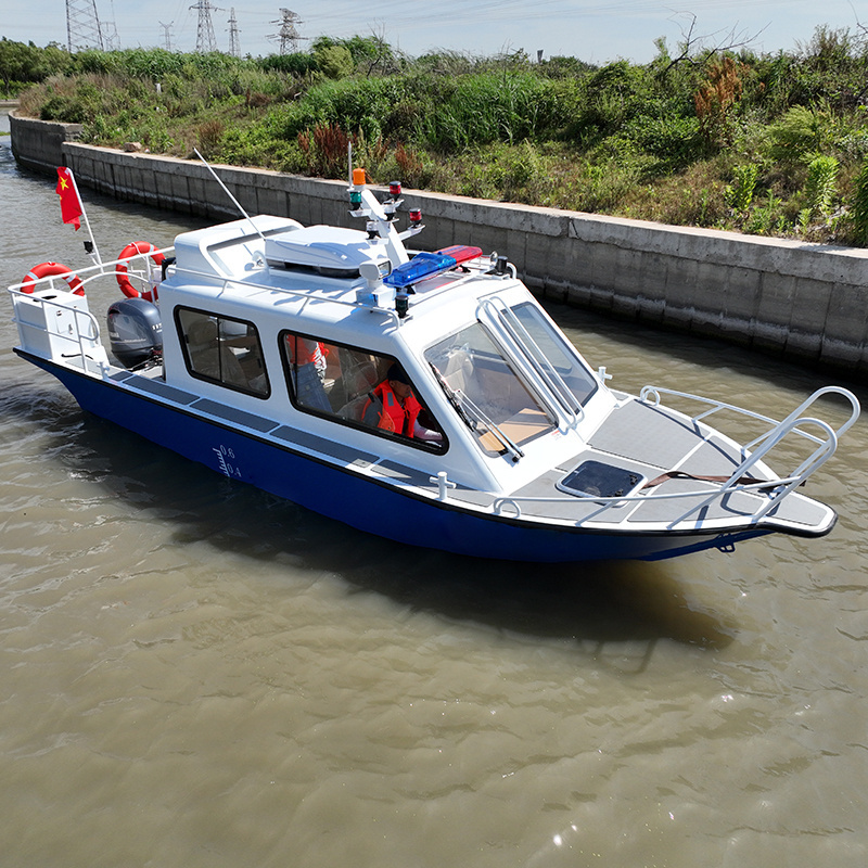 New China Design 21.3ft/6.5m Aluminum Boat With Cabin Patrol Boat Fishing Boats For Sale