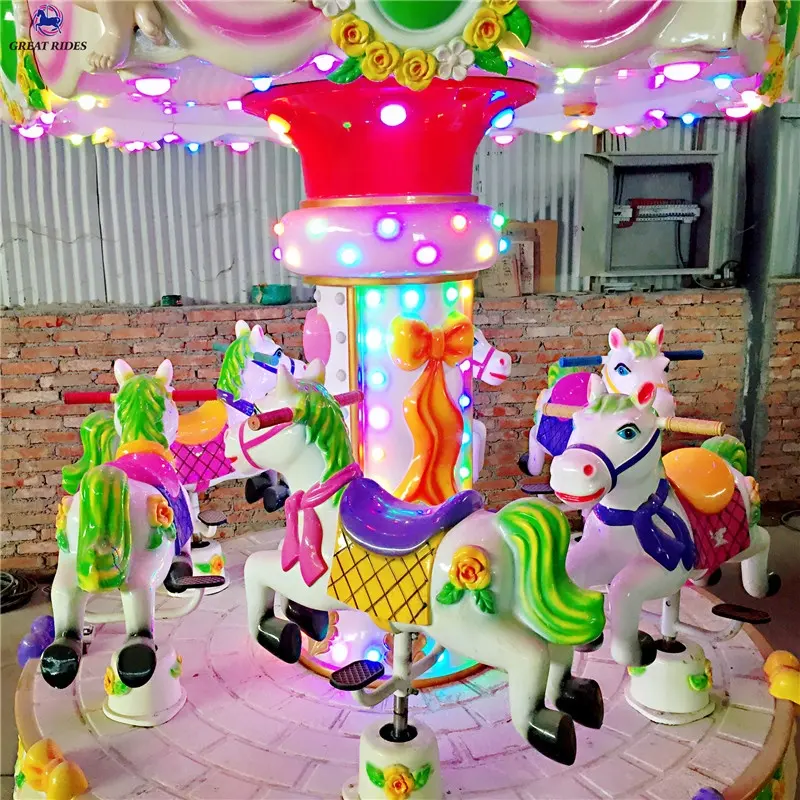 Good Item Shopping Mall Indoor Kids Mini Rotary Carousel Rides Fun Park Kiddie Rides Coin Operated Merry Go Round Horses