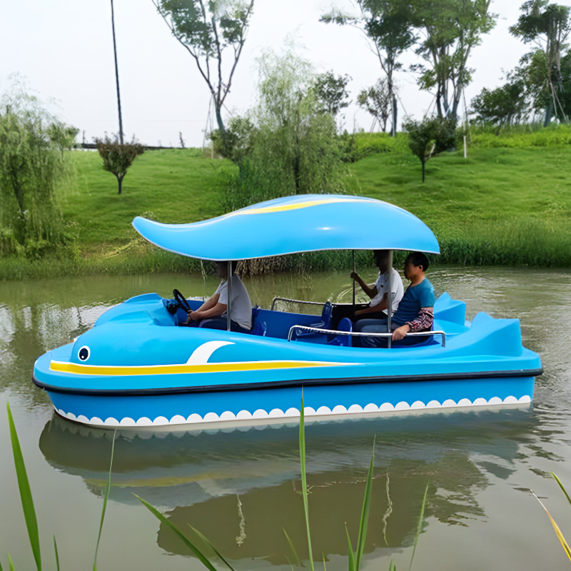 High Quality Good Renting Business Water Fiberglass Boat 6 Seats Electric Motor Boat for Sale