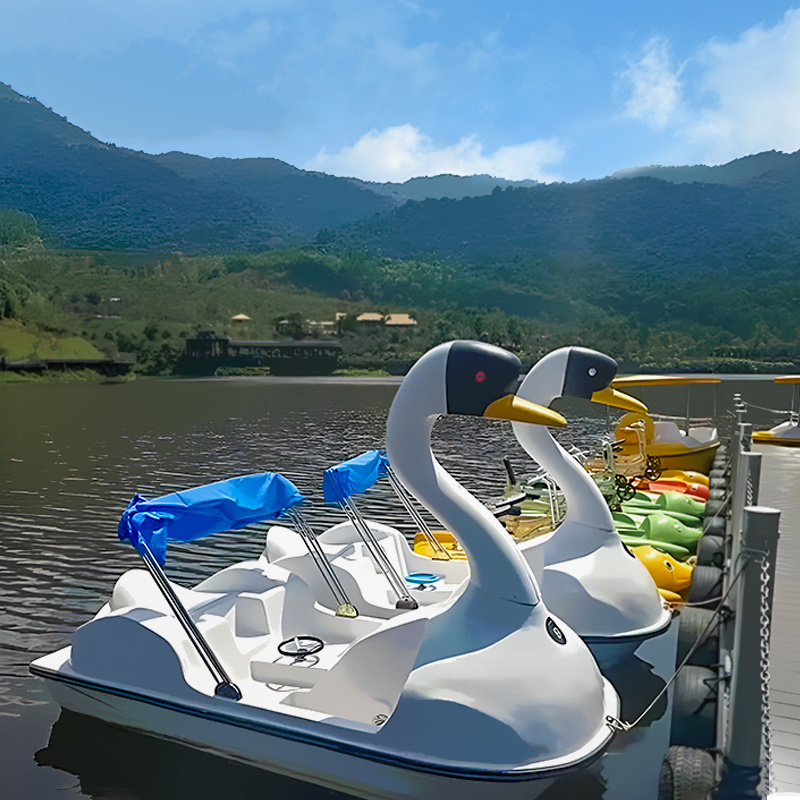 Hot Selling Cheap Price Water Park Leisure Fiberglass Swan Pedal Boat For Sale