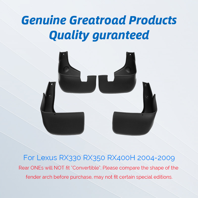 Front Rear Car Mud Flaps For Lexus RX330 RX350 RX400H 2004-2009 Mudflaps Mudguards Splash Guard for Fender Accessories