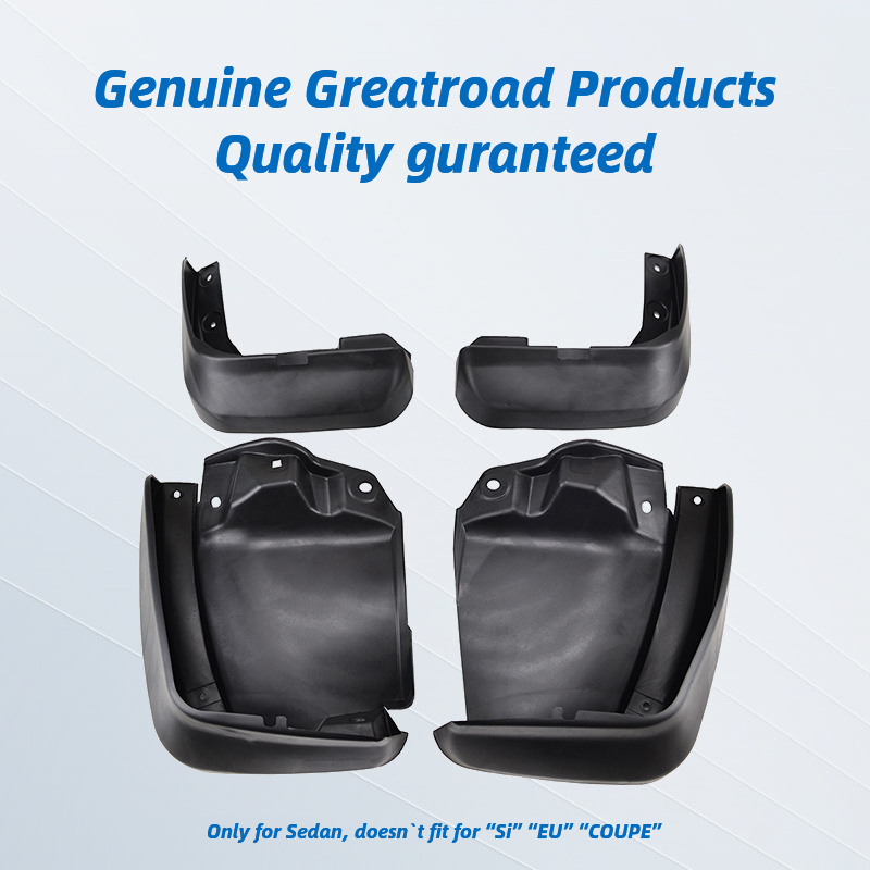 For Honda Civic 2012 2013 2014 2015 Mudflaps Splash Guards Front Rear Mud Flap Mudguards Fender Set Molded Mud Flaps