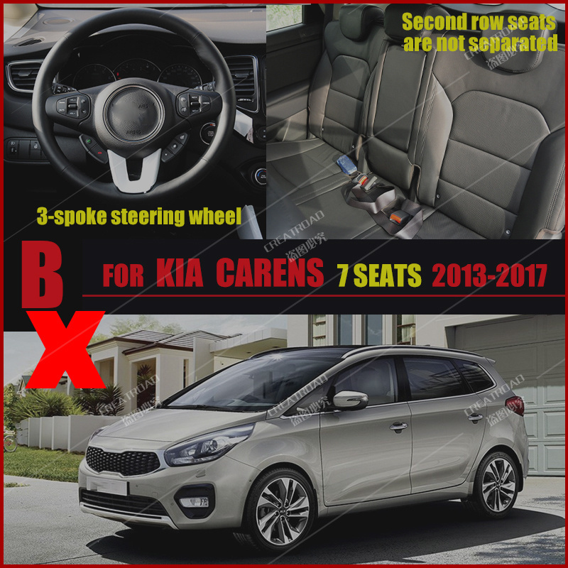 Car Floor Mats For Kia Carens Seven Seats 2013 2014 2015 2016 2017 Custom Auto Foot Pads Carpet Cover Interior Accessories