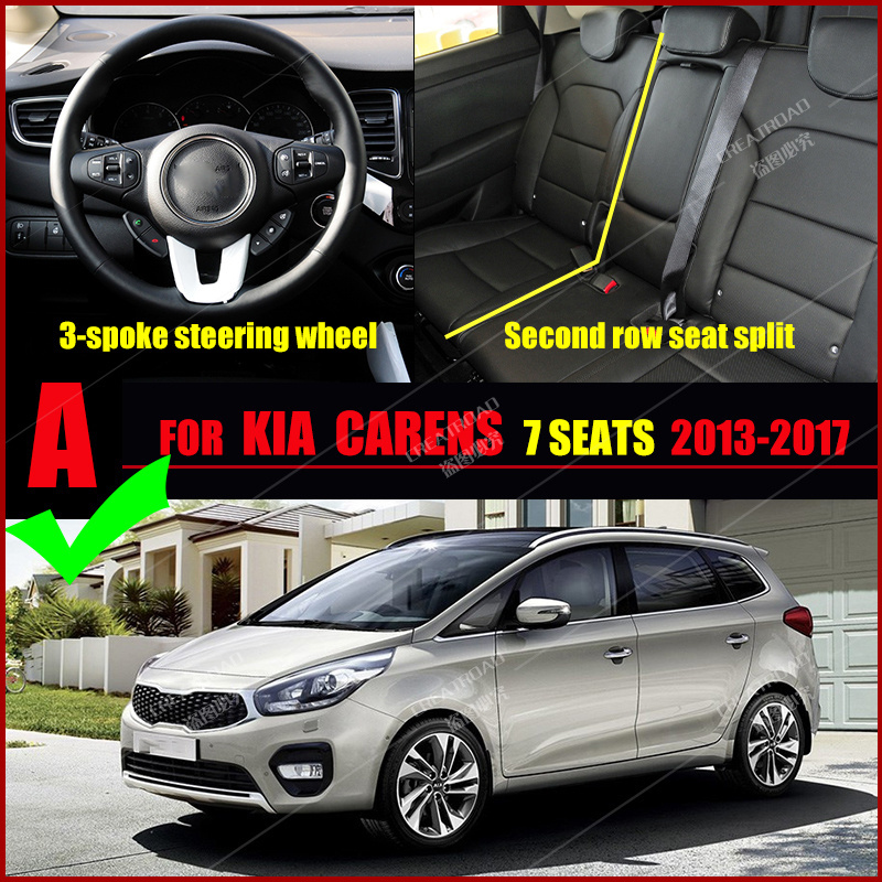 Car Floor Mats For Kia Carens Seven Seats 2013 2014 2015 2016 2017 Custom Auto Foot Pads Carpet Cover Interior Accessories