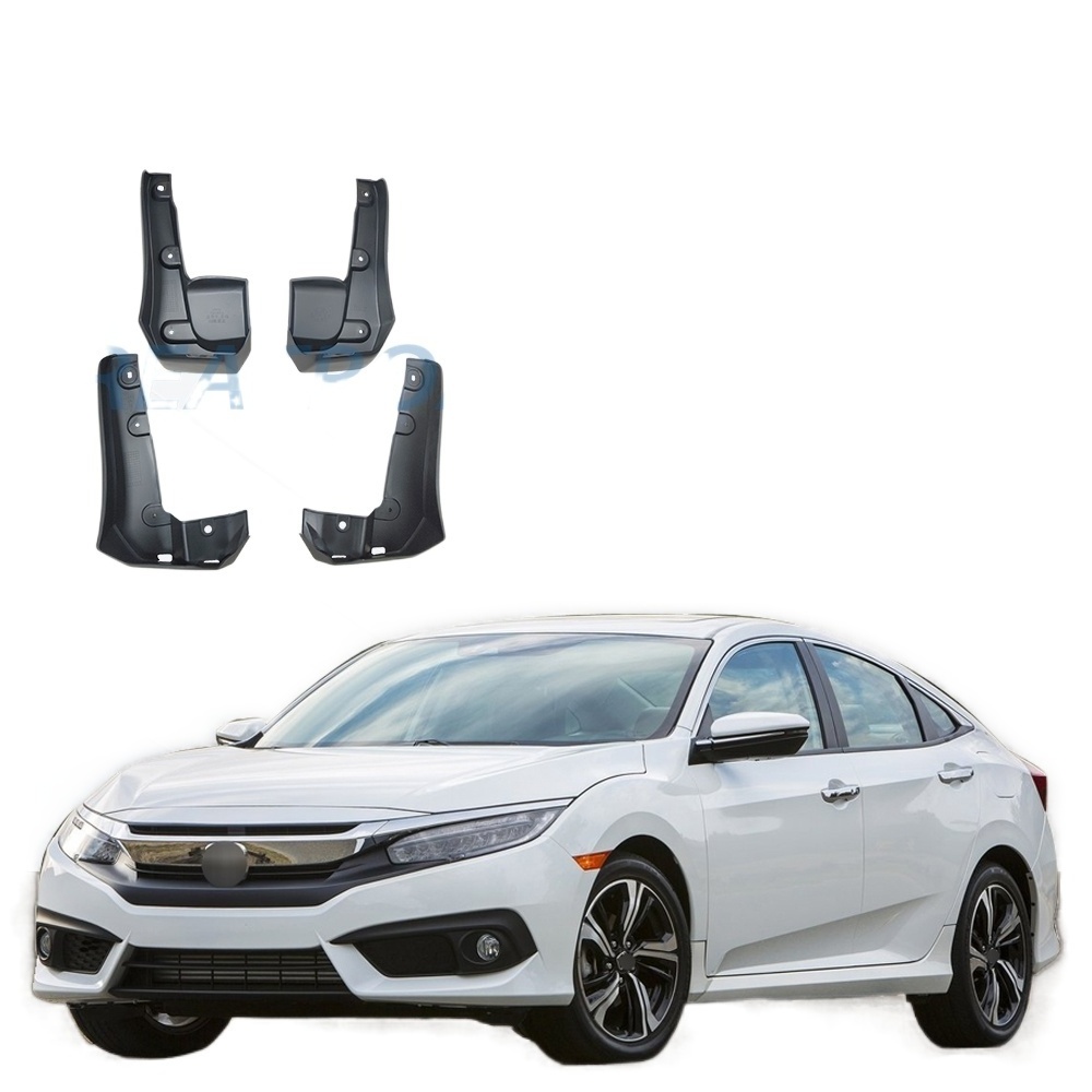 Front Rear Mud Flaps For Honda/Civic Sedan 2016 2017 2018 Fender Splash Guards Mudguard Mudflaps Car Accessories