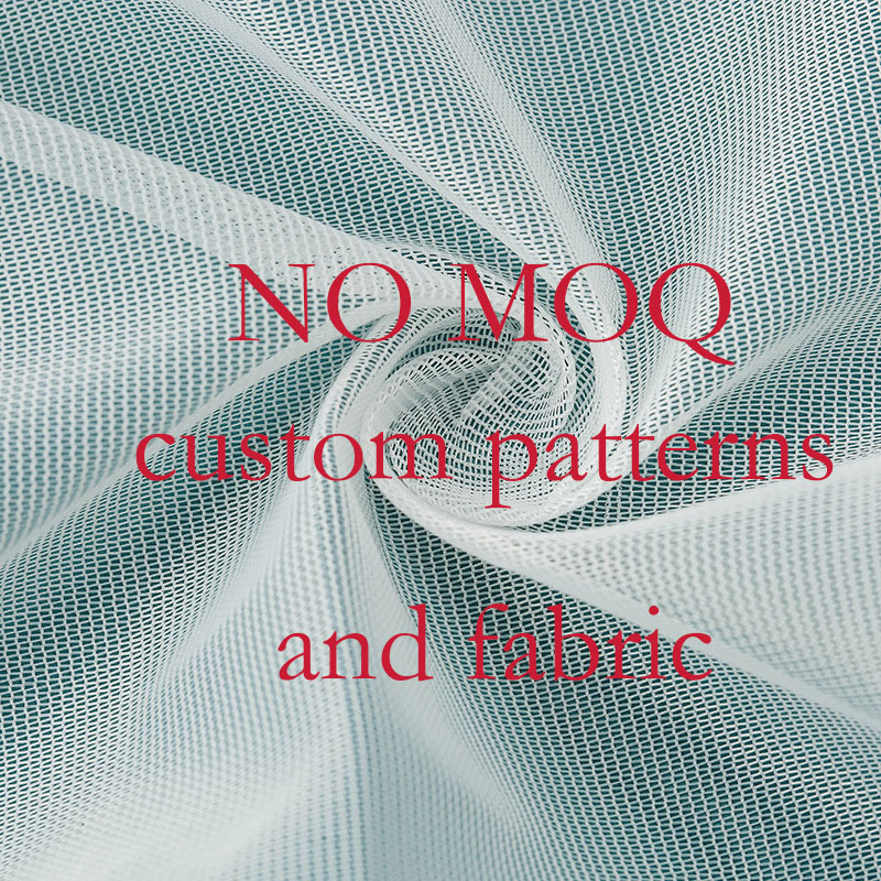 NO MOQ custom design digital printing breathable mesh lining swimwear net eye stretch fabric for clothing