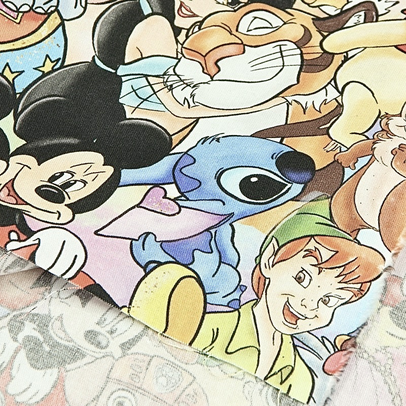 High quality custom cartoon print organic cotton bamboo stretch poplin fabric in stock lot fabric and textiles for clothing