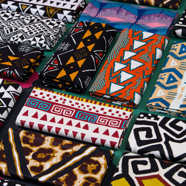 Wholesale 100%cotton hitarget 6yds block ankara fabric african wax print hollandais batik batik cotton fabric