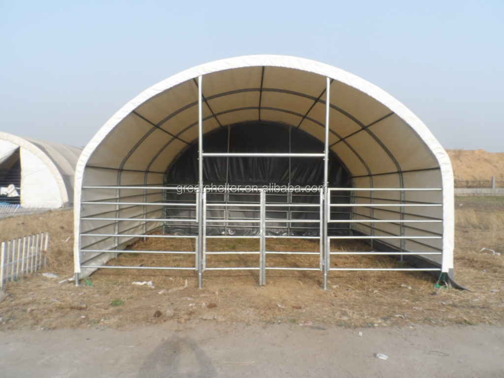 GS Pvc Goat Stable For Sales Livestock Shelter 8m Tent Animal Raising Portable Shelter