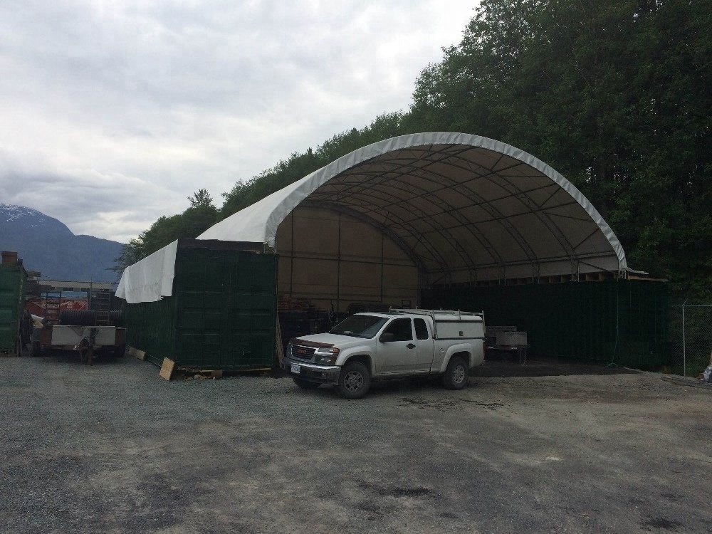 Large Size Strong Storm Resistance Prefab Container Shelter Canopy 12m Wide 6m Long Container-Shelter