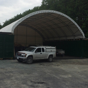 Portable Galvanized Dome Frame Container Garage For Sale 4040 Shipping Container Garage Cover Tent