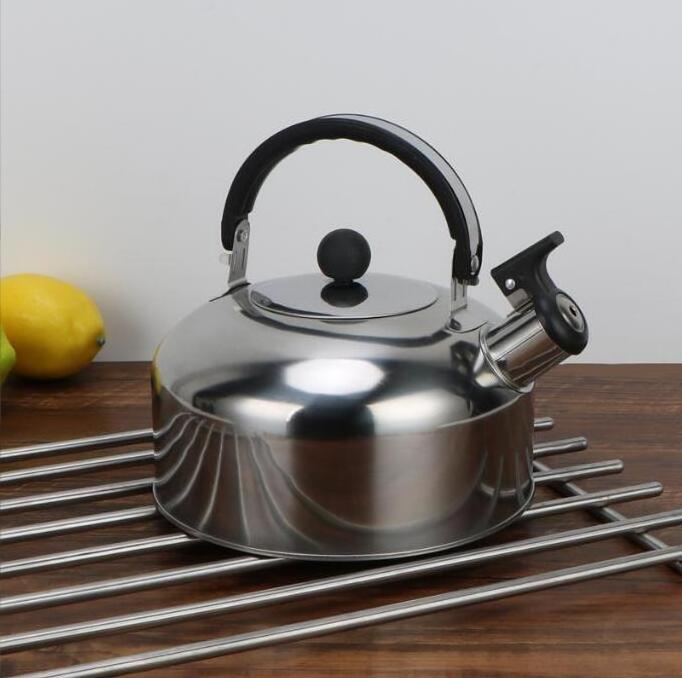 stainless steel hemisphere flat bottom tea water kettle for induction cooker gas multi-purpose teakettle