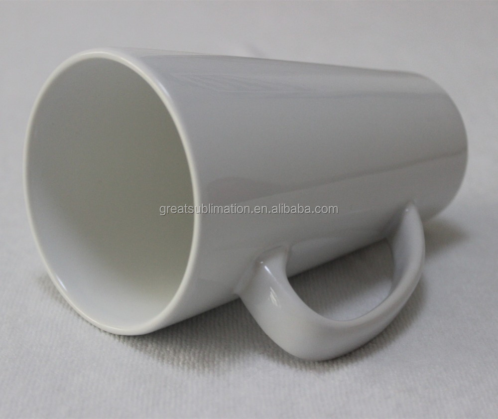 16oz tall latte coffee mug V shape sublimation ceramic cup