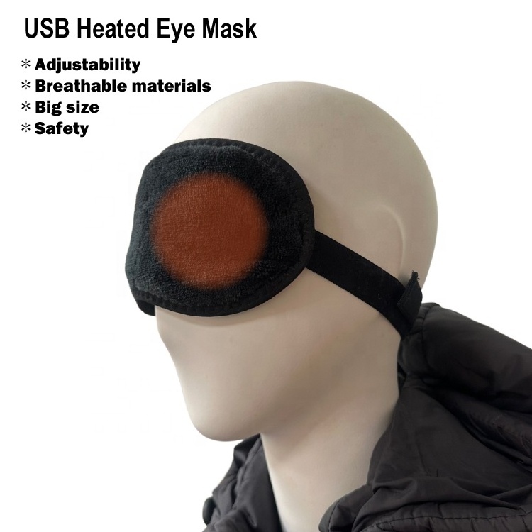 OEM relieve fatigue insomnia therapy USB heated eye mask for eye pain relief patch