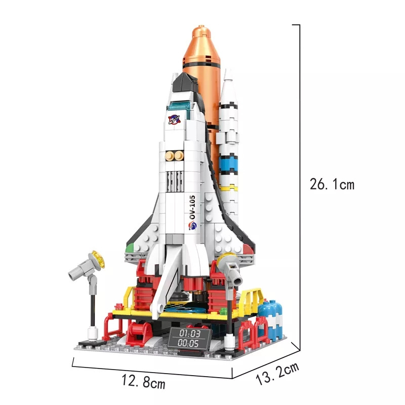 COGO 4421 Plastic ABS Space Series Construction Satellite Plastic DIY Building Blocks