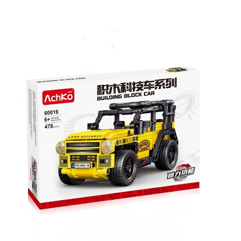 60016 Transportation Tech car - Land Rover Defender model  MOC Building Blocks Model Assembly Brick Toys