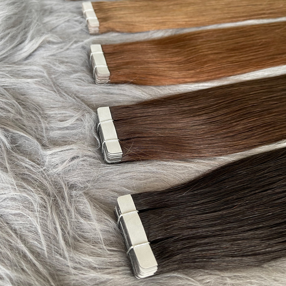 Wholesale Tape Blonde 24 Inch Human Natural Hair Extens Extensiones Cabello Ombre Raw Virgin Remy 100human Remy Hair Extensions