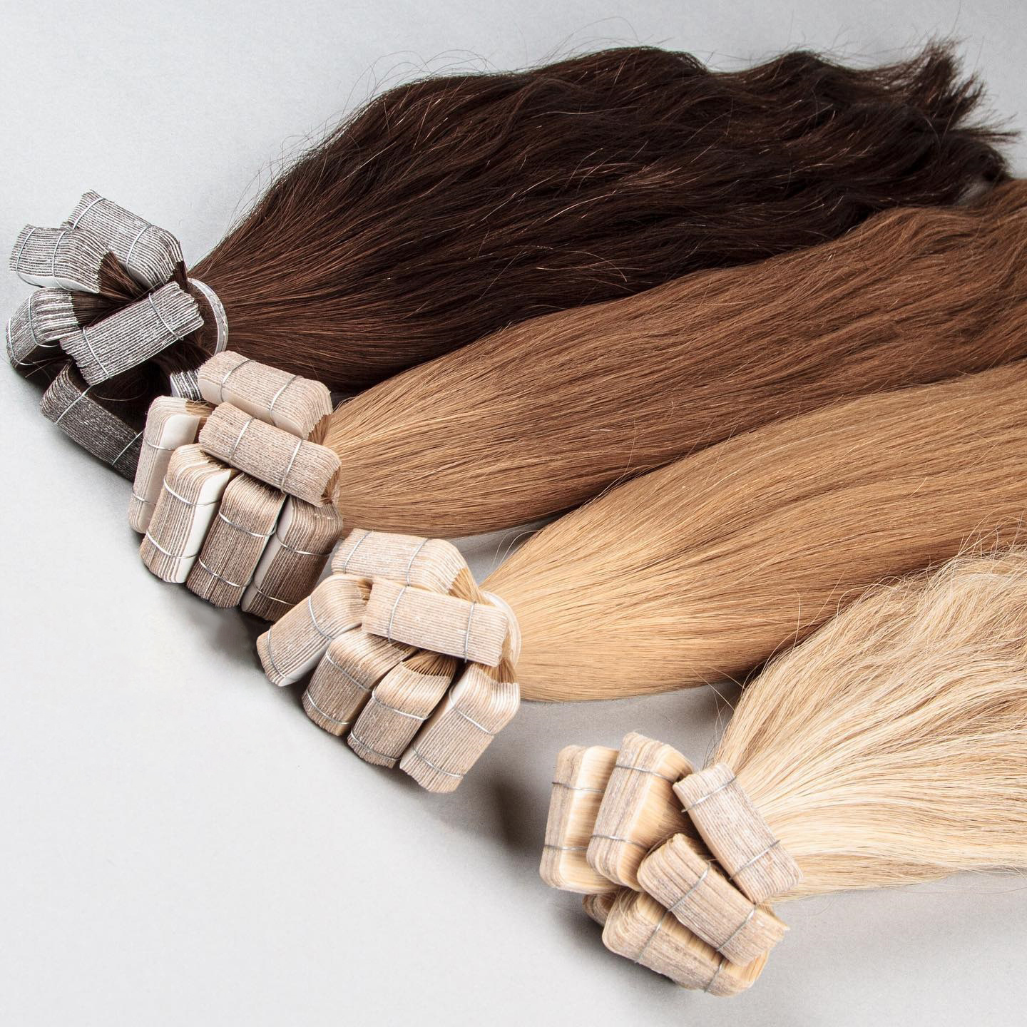 Wholesale Tape Blonde 24 Inch Human Natural Hair Extens Extensiones Cabello Ombre Raw Virgin Remy 100human Remy Hair Extensions