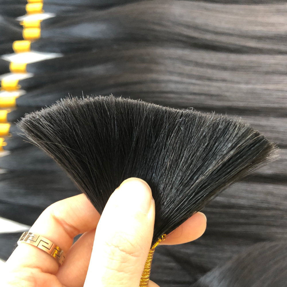 Wholesale Human Hair Extensions Bulk Cabello Humano Double Drawn Virgin Remi Remy South East Asian Burmese Vietnamese Raw Hair