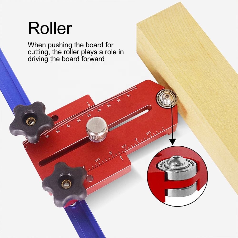 Sliding Groove Positioning and Slide Slot Track Stopper Positioning Limiter Miter Saw Stop Block for Woodworking tools