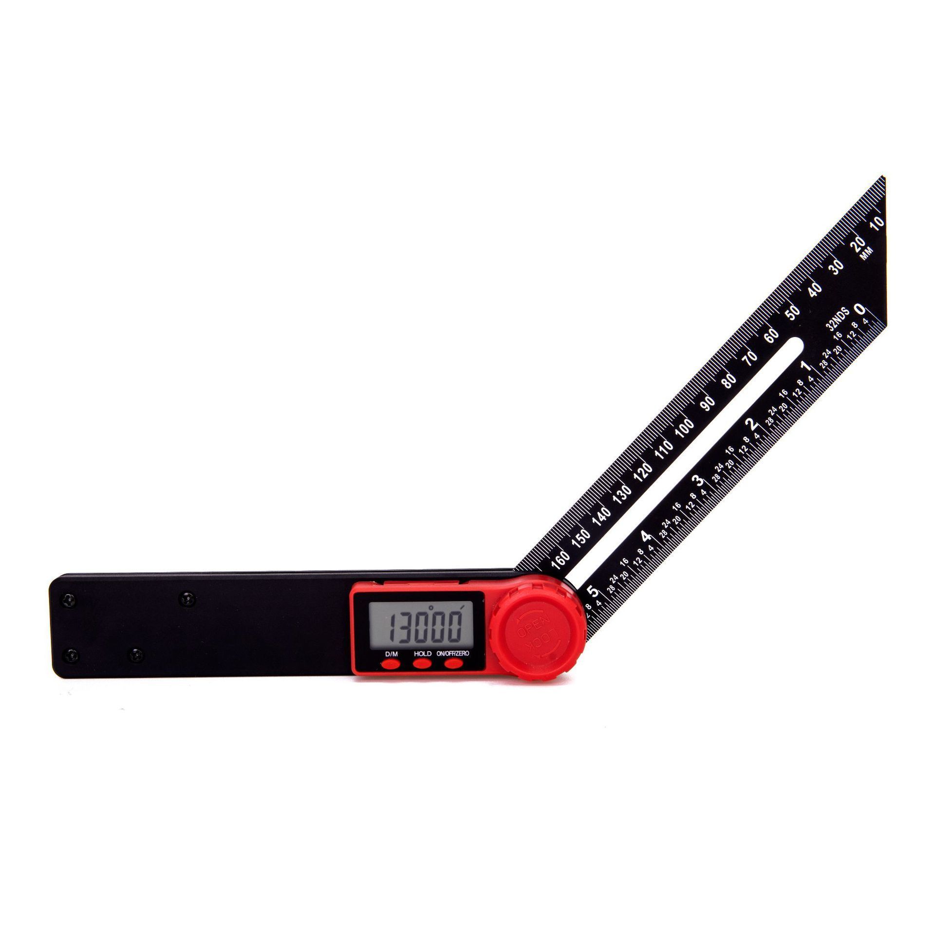 2 in 1 Digital Protractor Ruler 180mm Meter Angle Gauge Digital Angle Finder