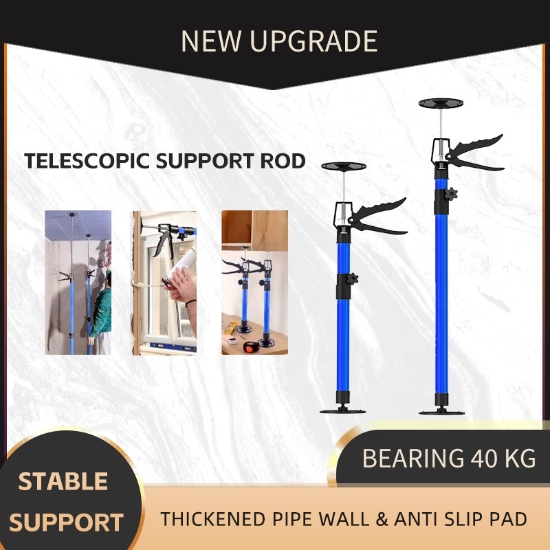 Factory Wholesale Steel Telescopic Quick Adjustable Cabinet jack Support Pole Woodworking Extension Support Rod