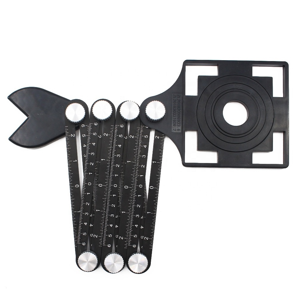 6-Sides Multi Angle Measuring Ruler Protractors Adjustable Floor Tile Hole Locator Woodworking Universal Puncher/angel ruler